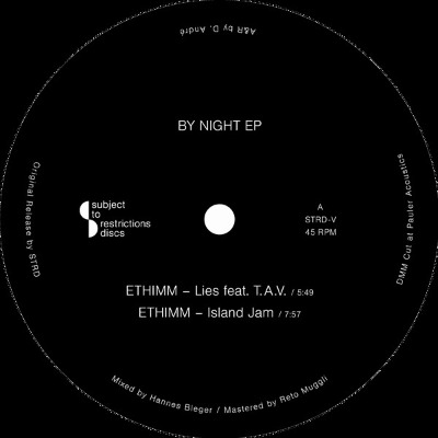 Ethimm - By Night EP - Vinyl 12"